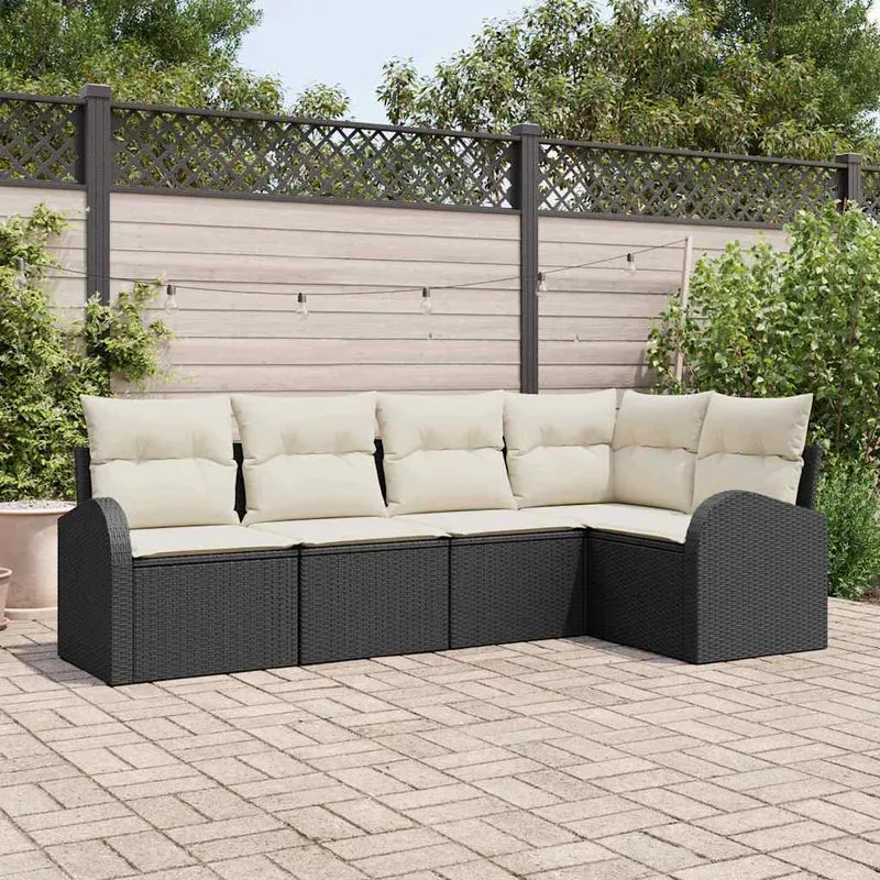 Soffset 5 st Svart Polyester