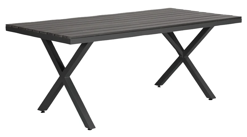Leone Bord 200x100 cm Svart/Grå