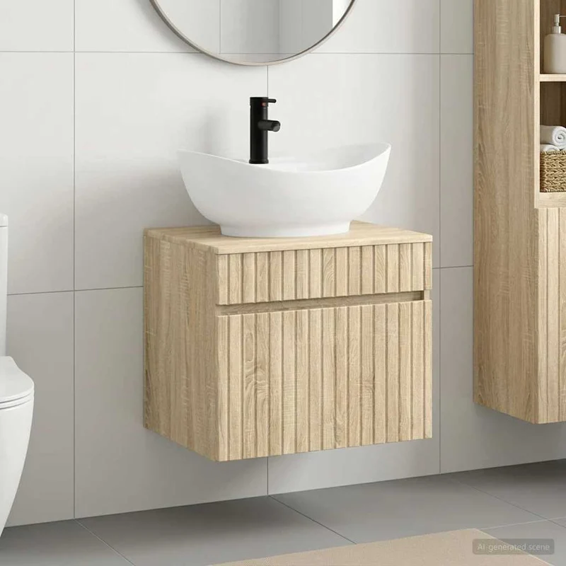 Badrumsmöbelset Sonoma-ek Konstruerat trä