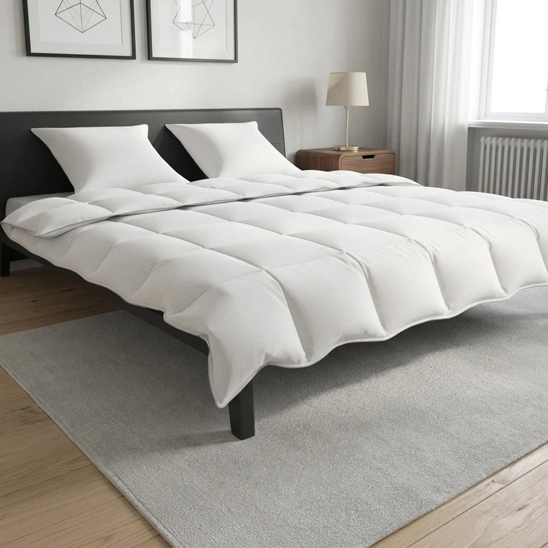 Täckeset 3 st Vit Bambufiber