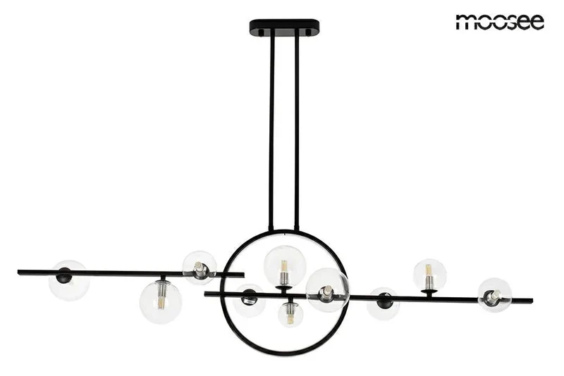 Taklampa MOOSEE - ALURE LINE TWIN 120, svart