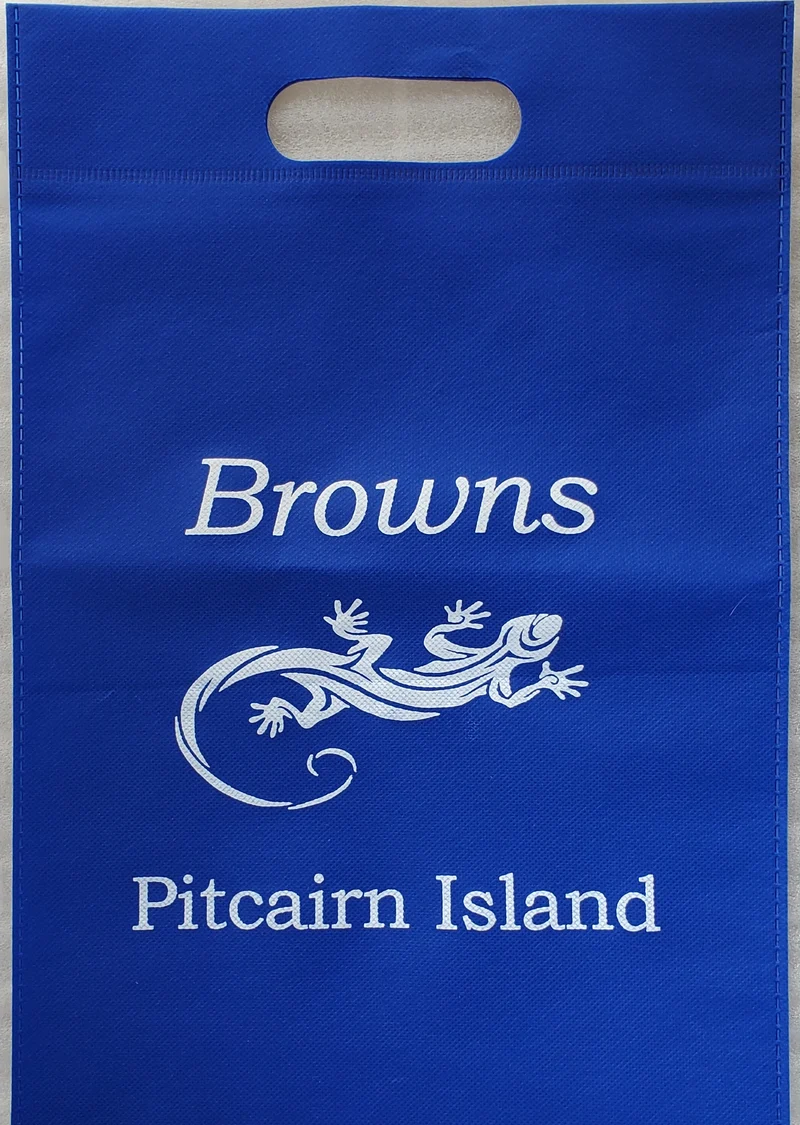Pitcairn Island Branded Midi Tote Bag - Royal Blue