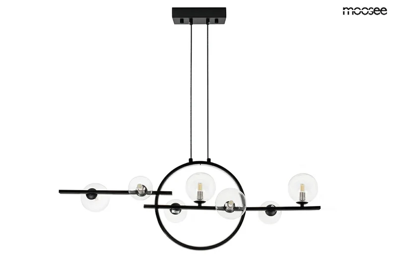 Taklampa MOOSEE - ALURE LINE TWIN 90, svart