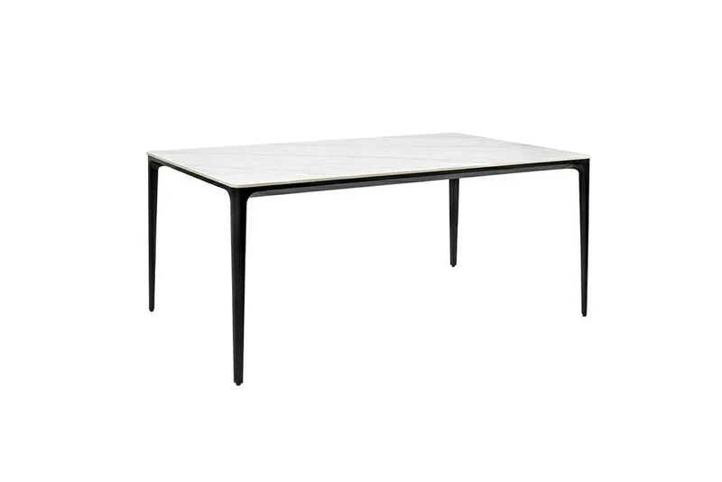 Matbord - SLIM 140, vit/keramik