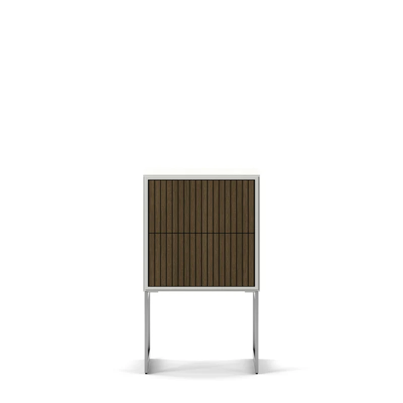 Line Burned Walnut Sängbord