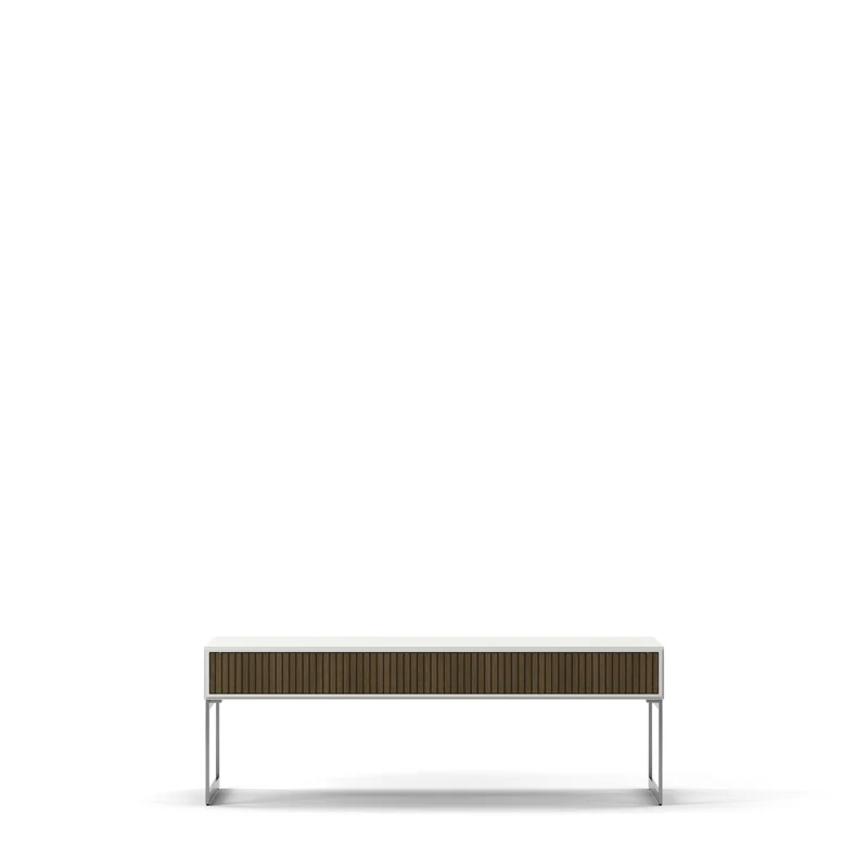 Line Burned Walnut Soffbord Rektangulärt