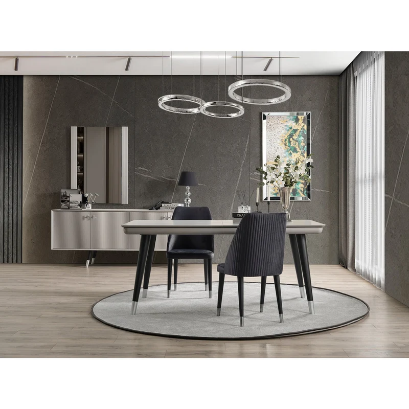 Acelya Matbord med Crea 6 stolar