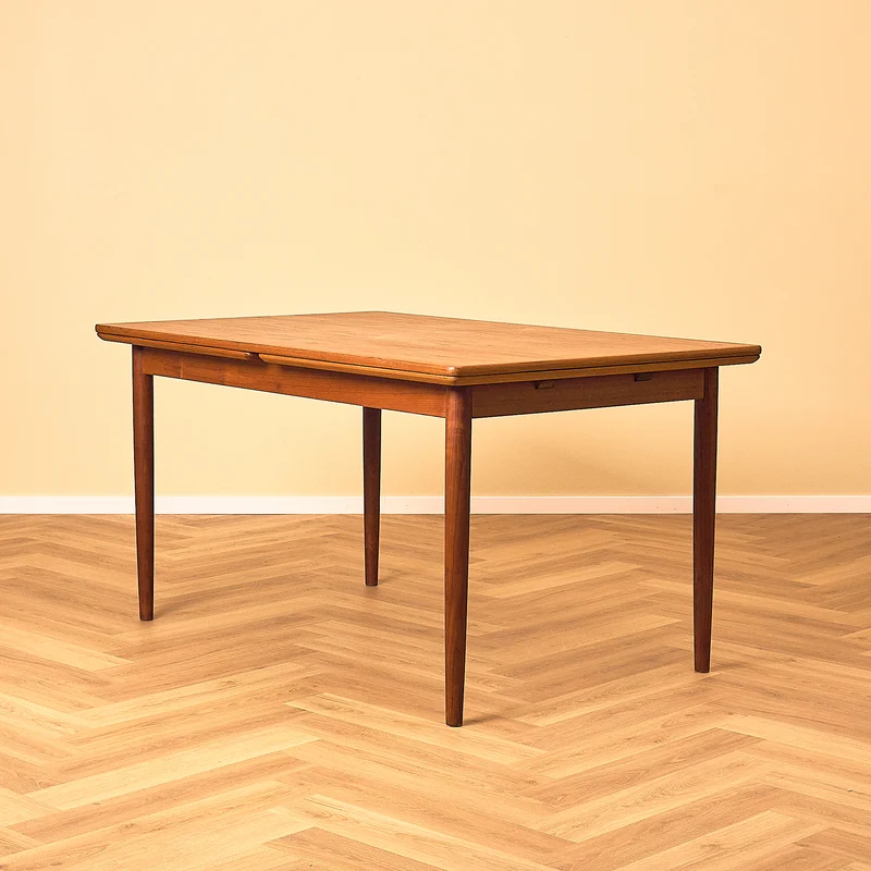 Danish dining table in teak by Sorø Stolefabrik