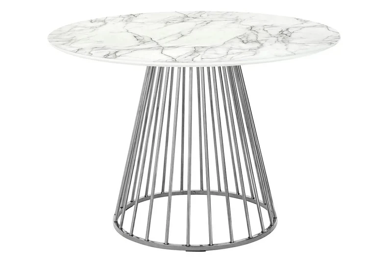 Matbord - GLAM MARBLE 110, chrome
