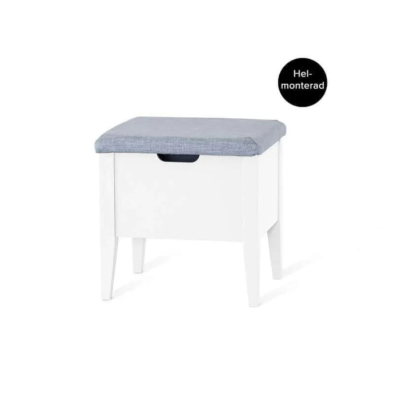 KLINTE BÄNK 45 VIT/TYG