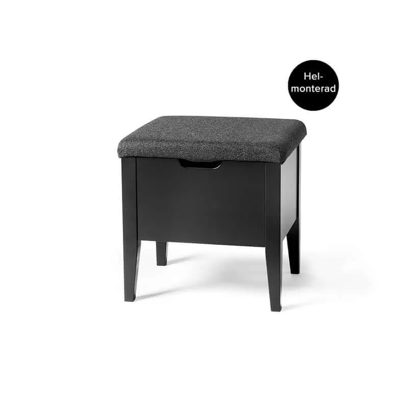 KLINTE BÄNK 45 SVART/ULLTYG