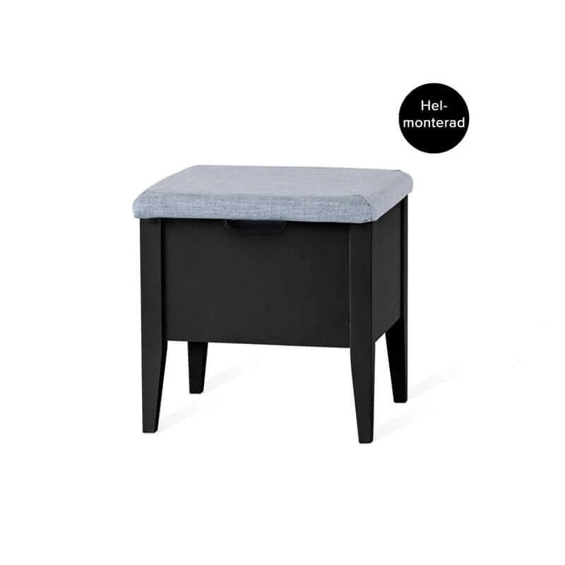 KLINTE BÄNK 45 SVART/TYG