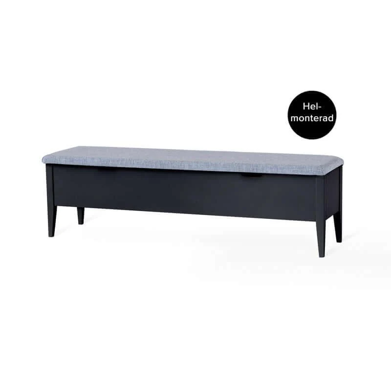KLINTE BÄNK 160 SVART/TYG