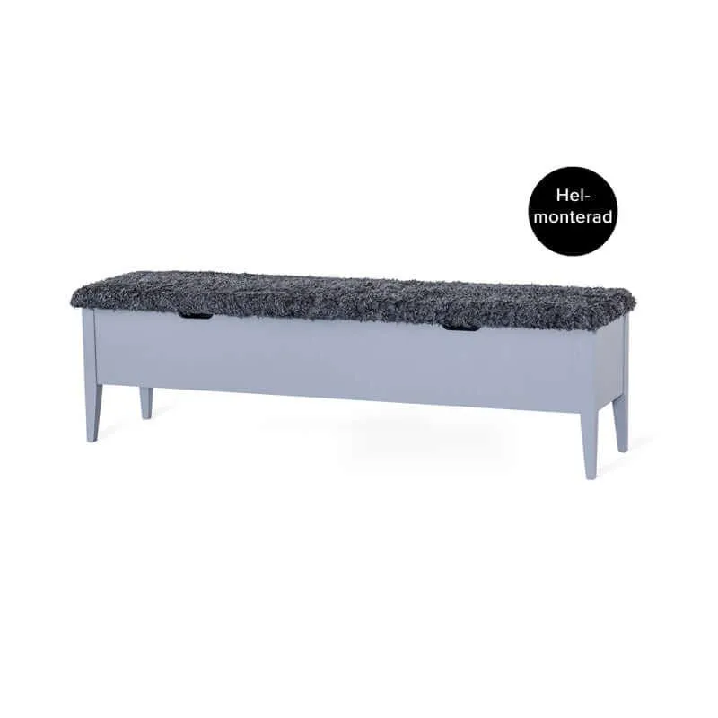 KLINTE BÄNK 160 GRÅ/FÅRPÄLS