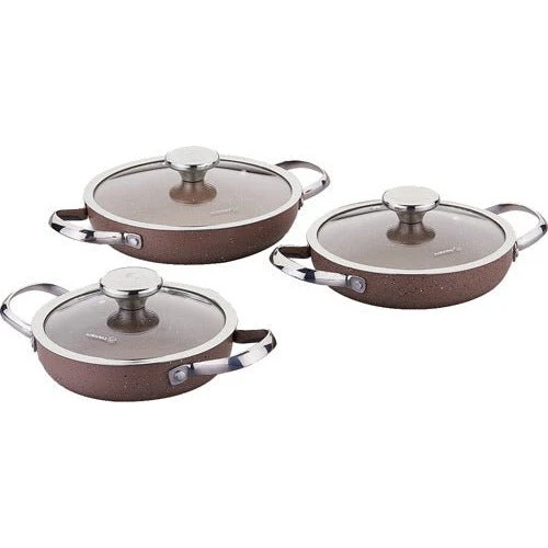Korkmaz Browni 6 Delar Cookware Set A2898