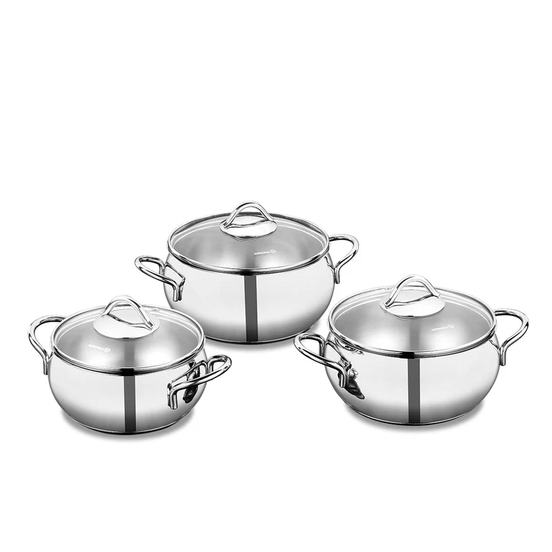 Korkmaz Tombik Induction Steel Cookware Junior Trio Set A1801