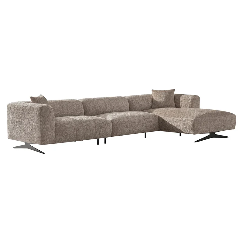 Soffa Hoxton 3-sits Höger Beige
