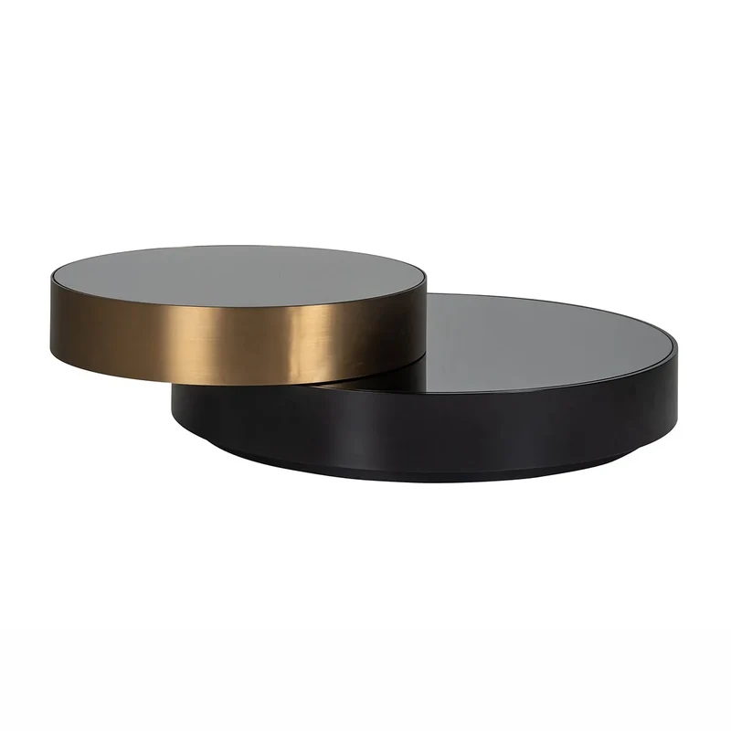 Soffbord Slice (Svart/guld)