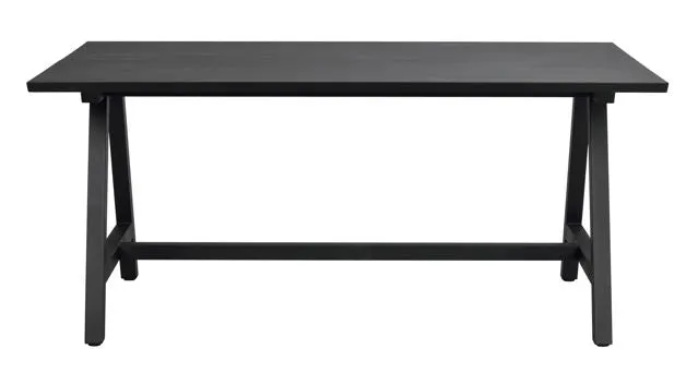 Carradale matbord 170 svart ek/A-ben svart met