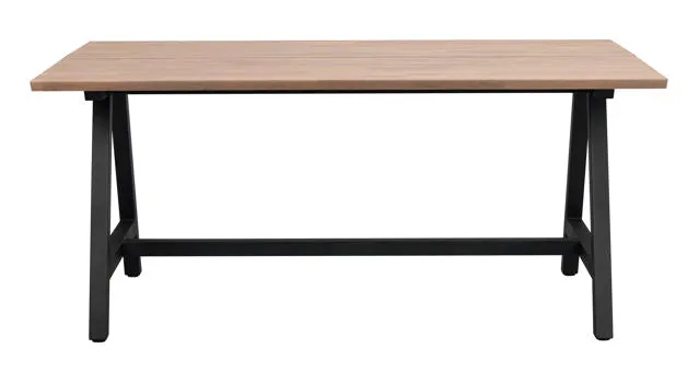 Carradale matbord 170 ek/A-ben svart metall