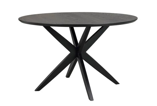 Calverton matbord runt Ø120 svart ek