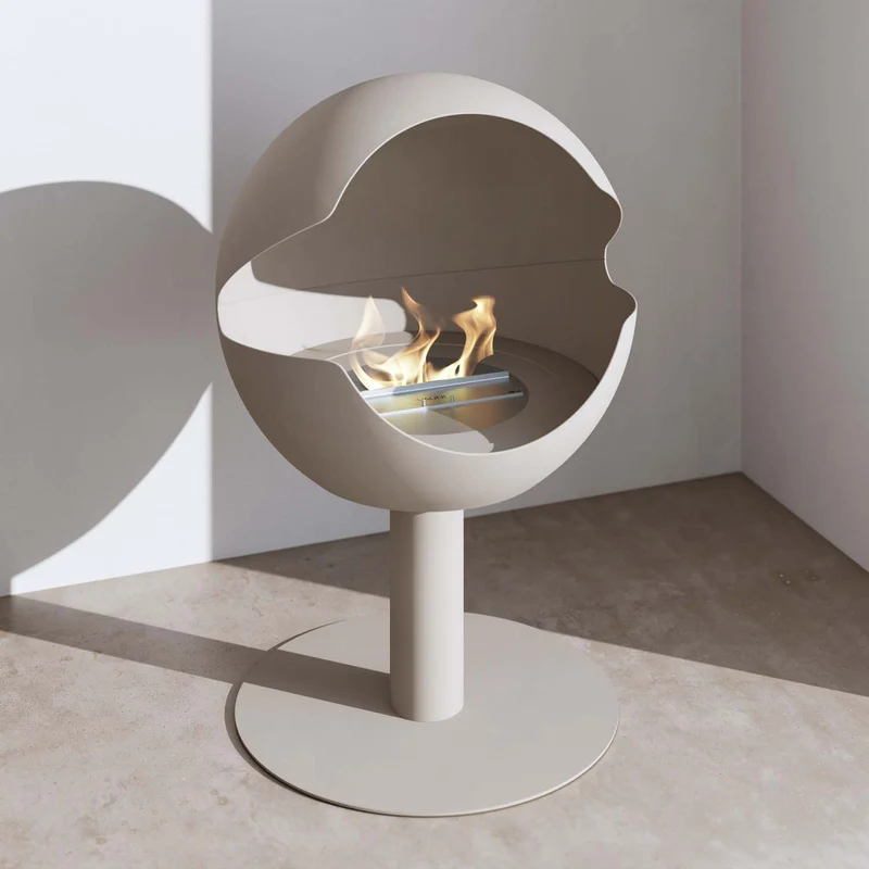 Globe kamin, Almond (hög)