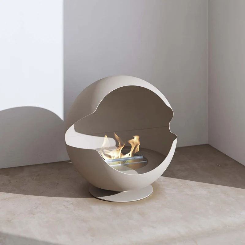 Globe kamin, Almond (låg)