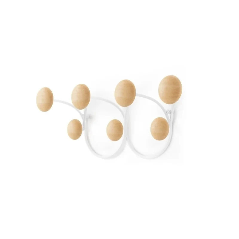 Klädhängare UMBRA - DOTSY 7, vit/trä