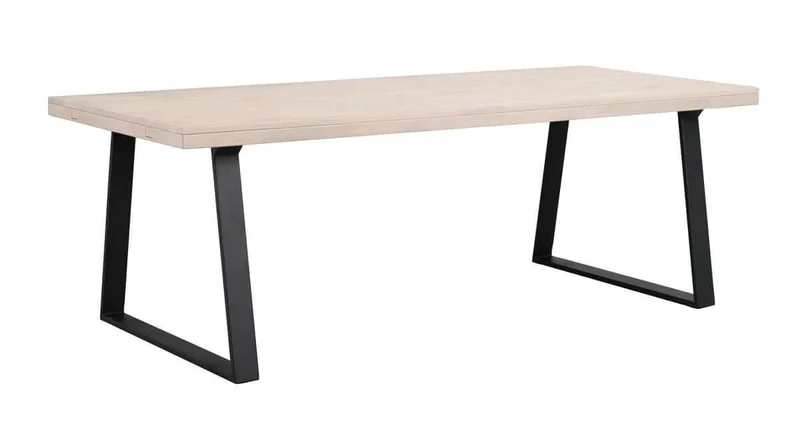 BROOKLYN MATBORD VITPIGMENTERAD/SVART 220 U-Ben