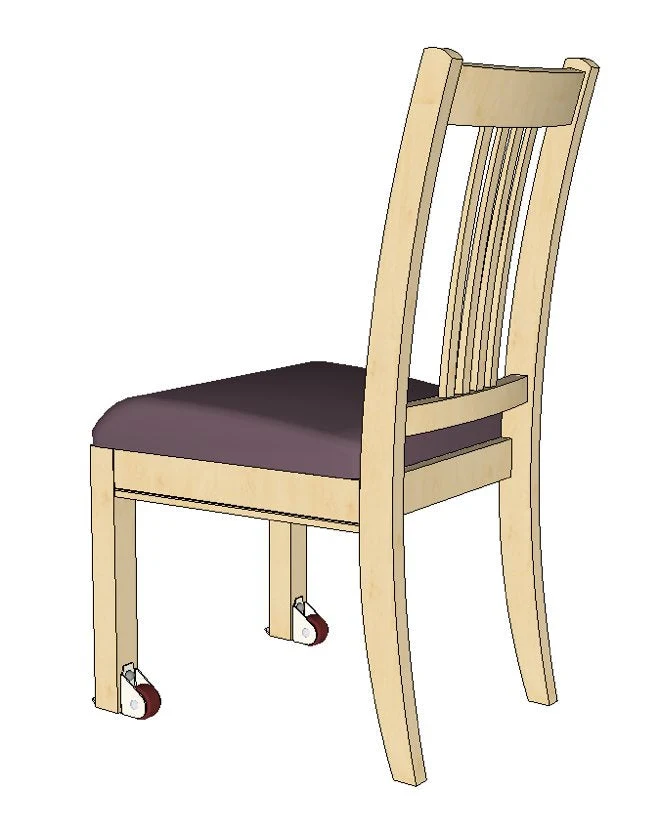 Glidhjul för stolar