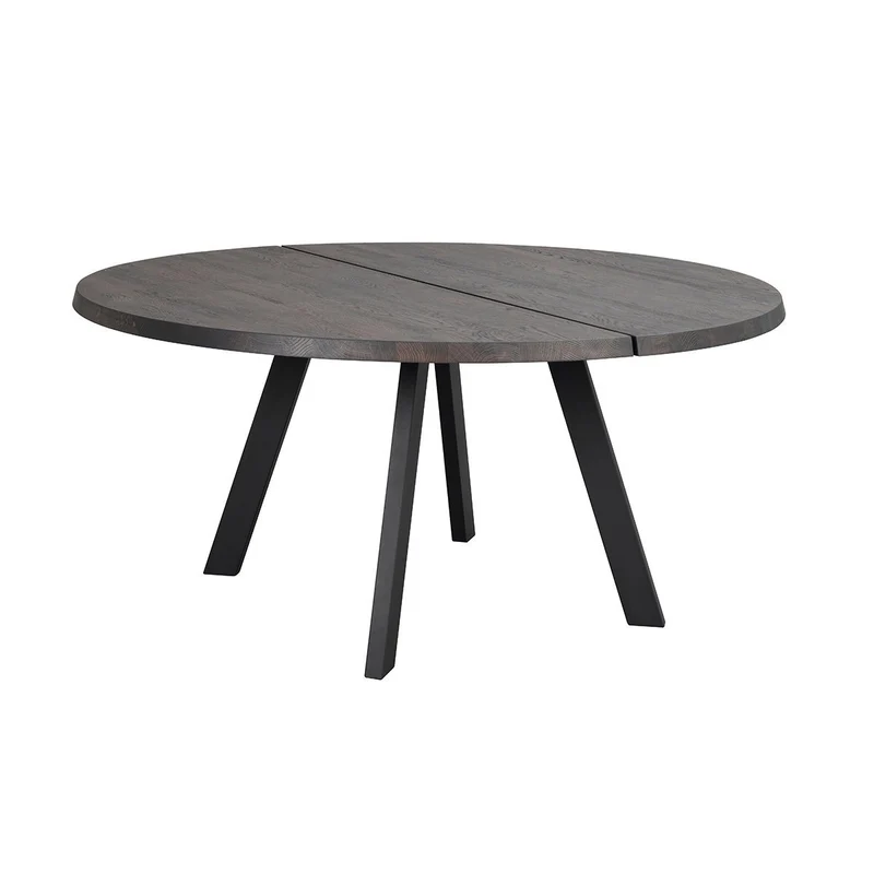 Matbord Fred Ø160 cm, Mörkbrun ek