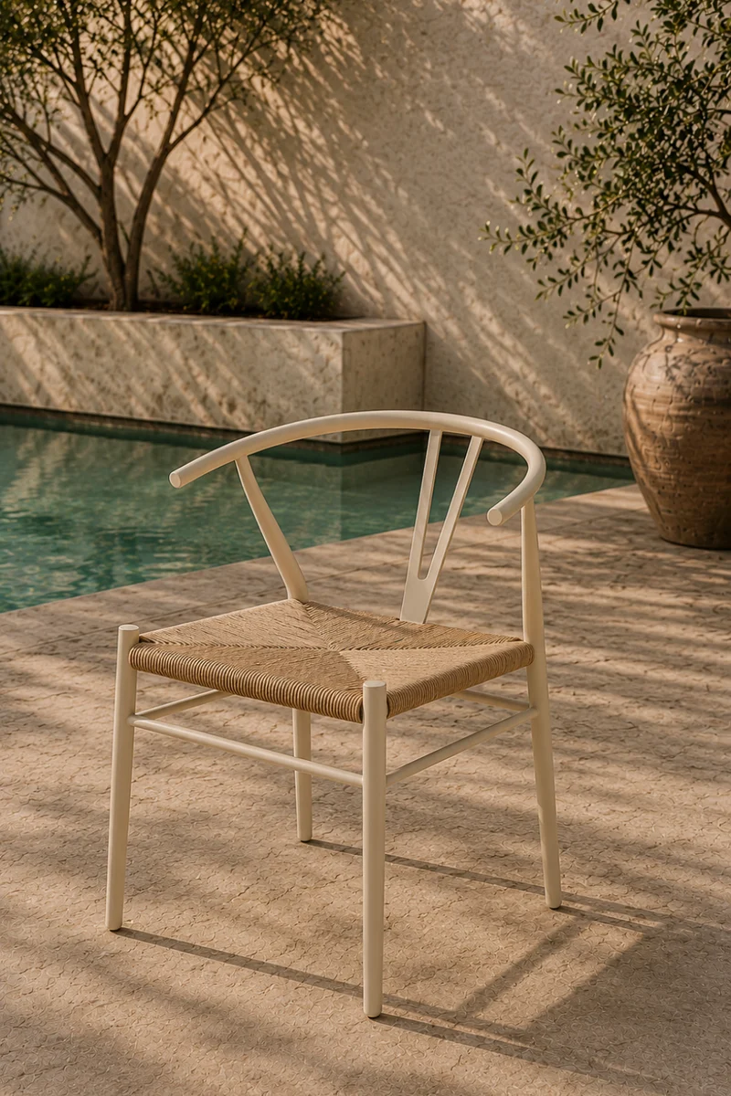 Alfons Matstolar Utomhus Beige