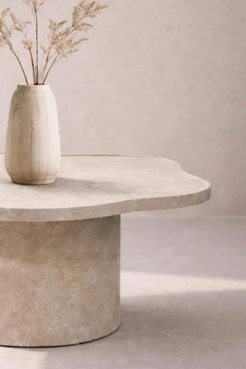 Ilse Soffbord Ø90 Beige