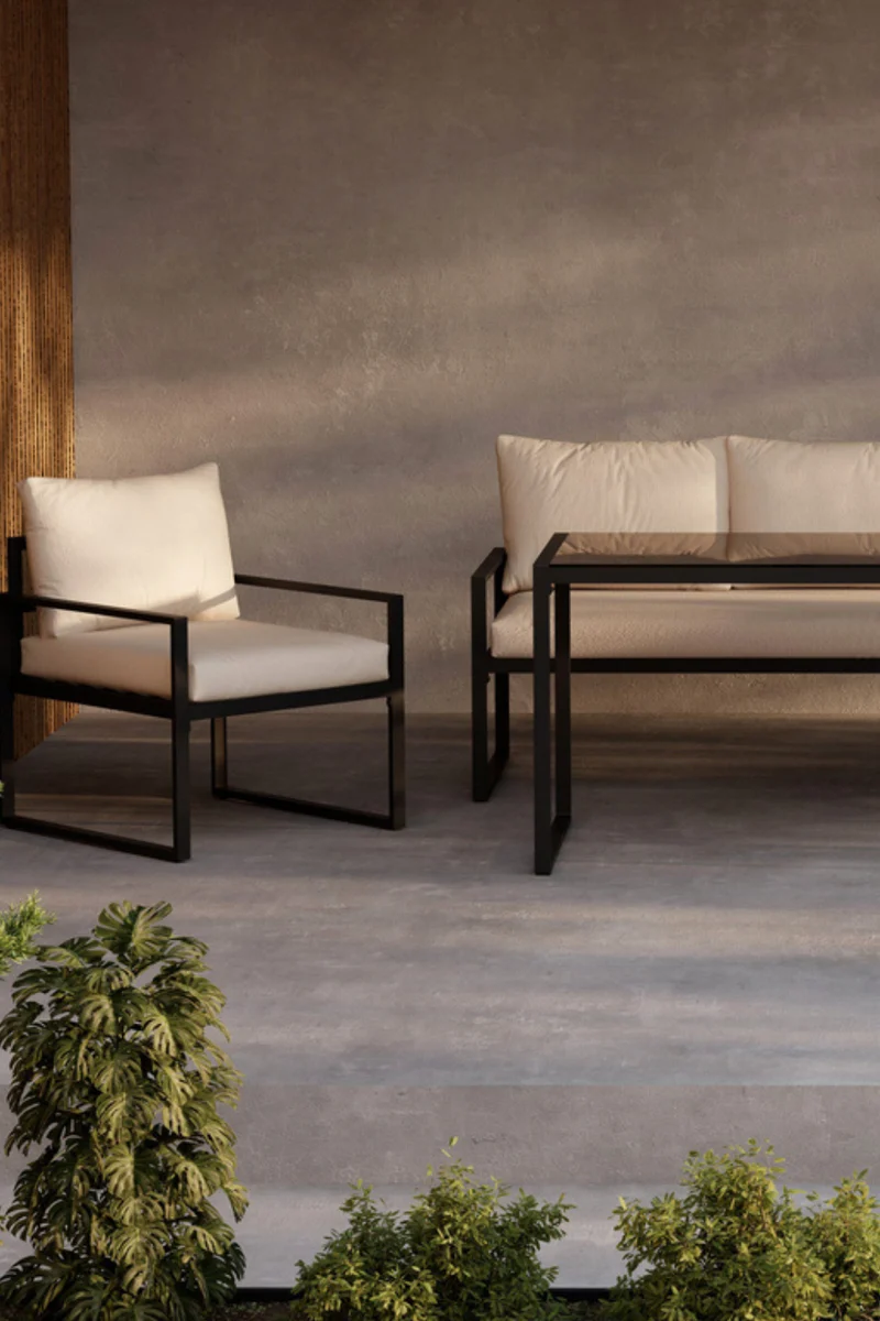 Catania Soffgrupp Svart Beige