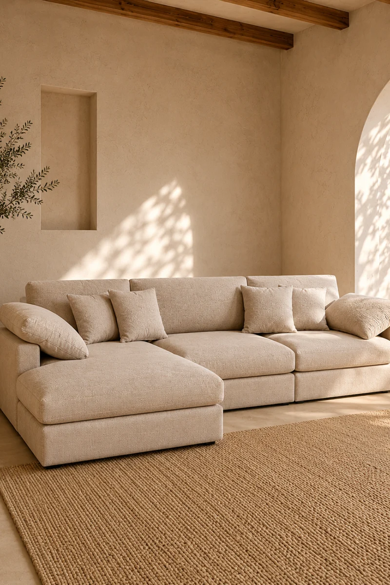 Amalfi Hörnsoffa Beige