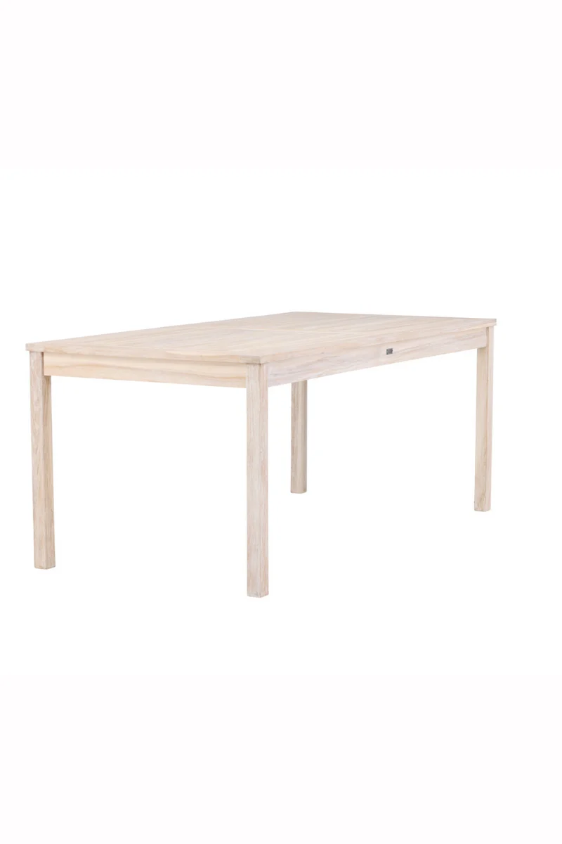 Kenya Rektangulära Matbord 180x90x75 Vitputsad