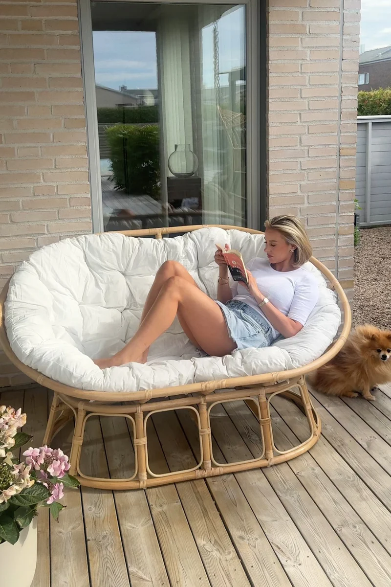 Slut för säsongen. Mamasan Loungefåtölj Natur