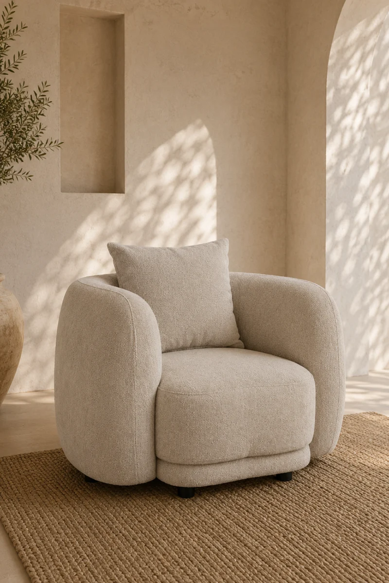 Cielo Fåtölj Beige Boucle