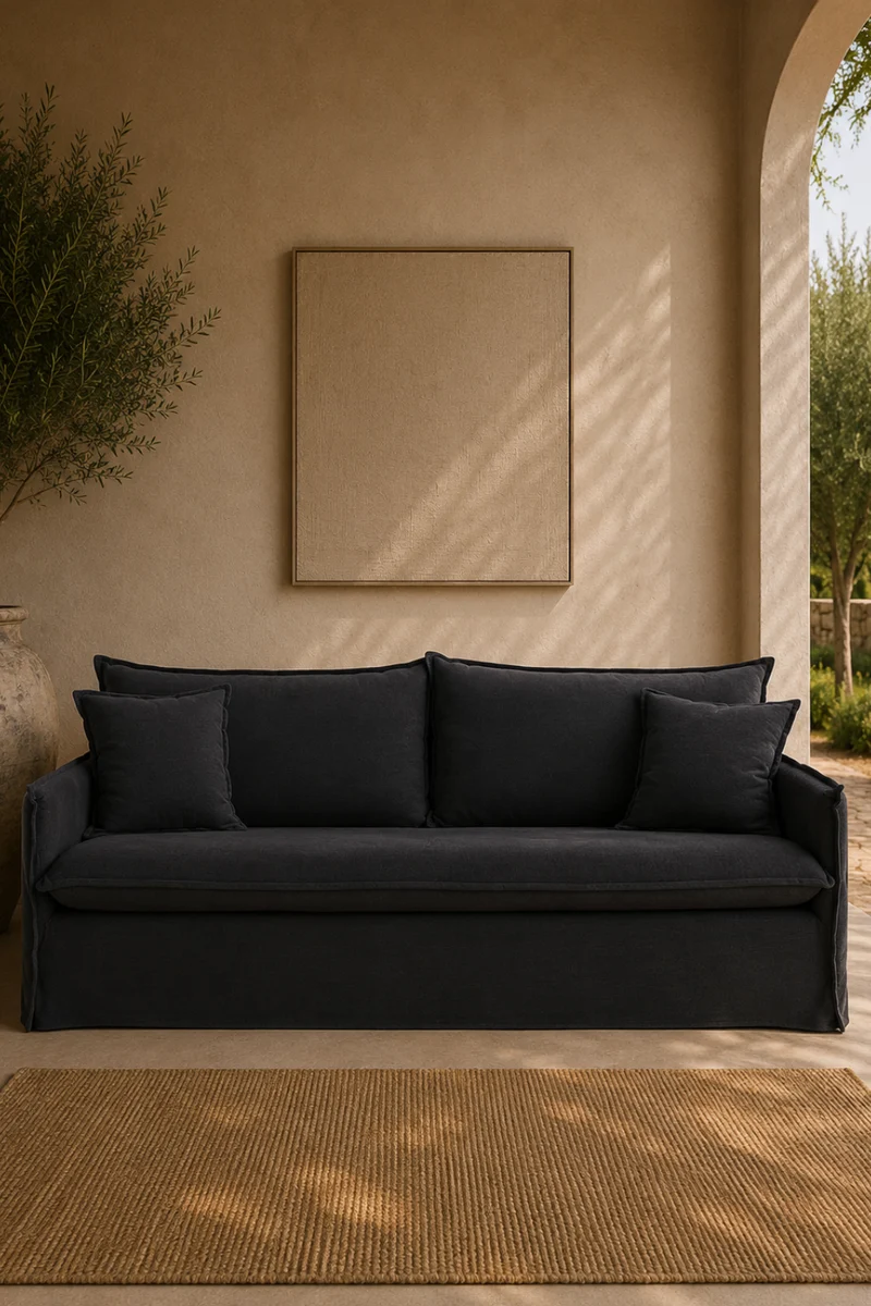 Nova 3-Sits Soffa Svart