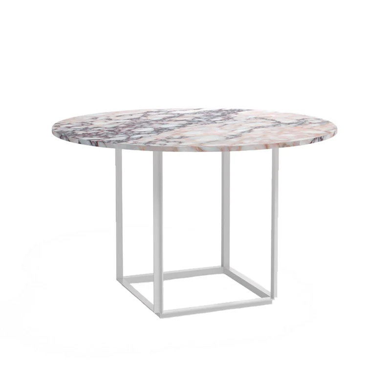 Matbord Florence, White Viola Marmor