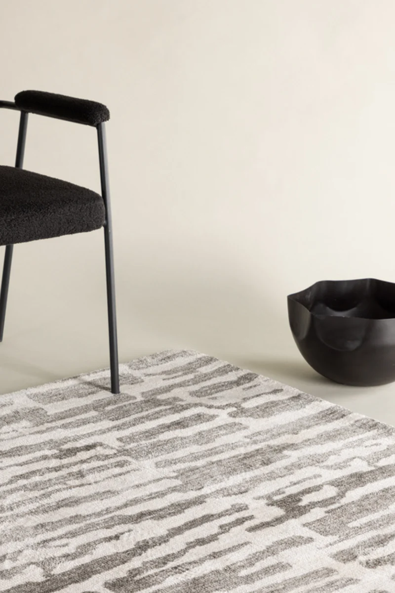 Milos Rektangulär Matta 230 x 160 Grå