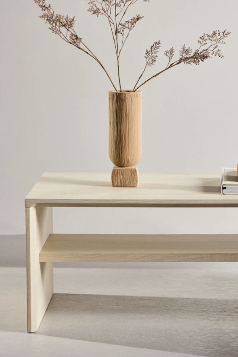 Telemarket Soffbord Vitputsad 110 x 50cm