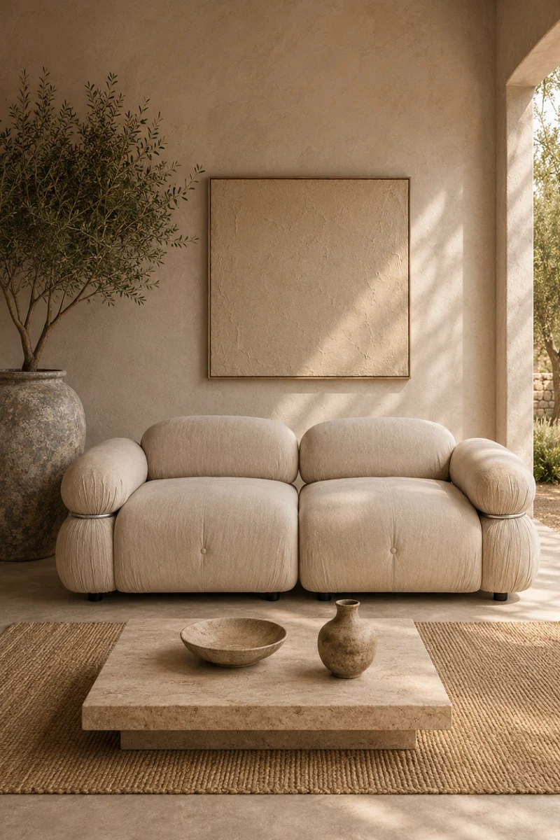 Mika 2-sits Soffa Beige