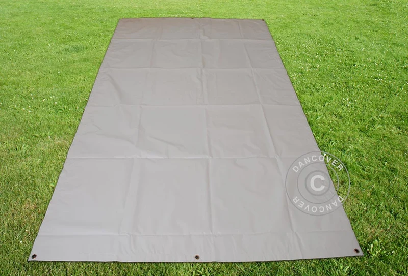 Presenning, garagetält golvtäck 2,6x6,1m PVC, Grå