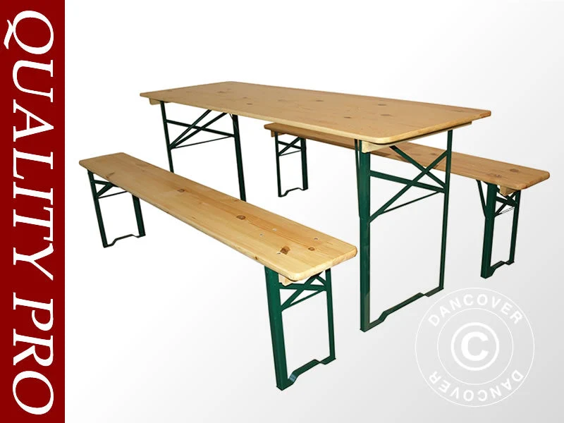 Bord och bänk set 180x60x78cm, Ljust trä