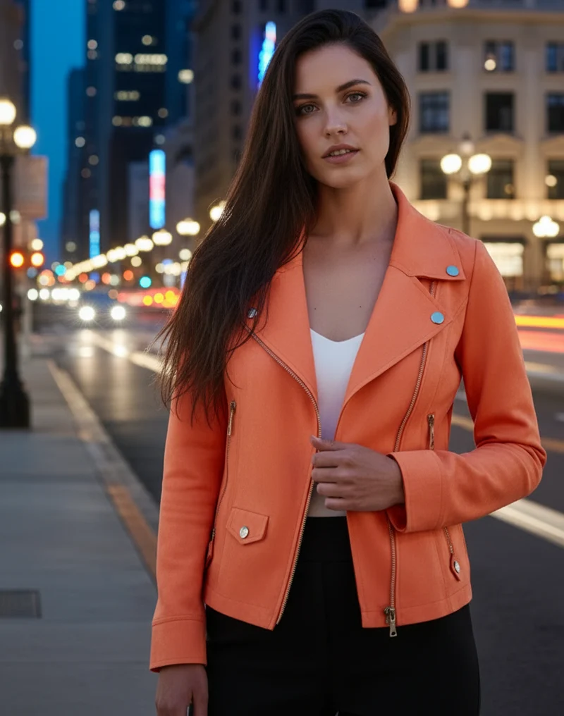 Perfecto mocka JACKET Orange