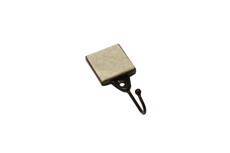Krok 80x40mm med Sten i Grå och Svart Krok