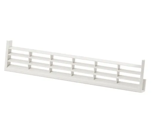 Ventilationsgaller av plast vit