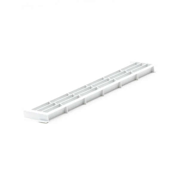 Ventilationsgaller av plast silver