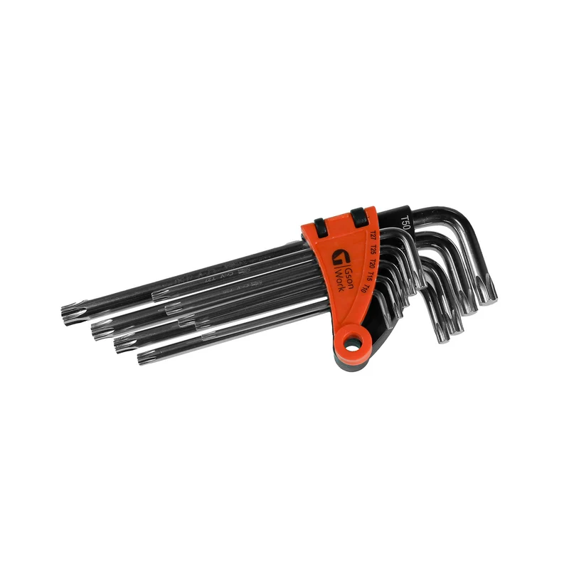 Torxnyckelsats 9 delar – T10–T50